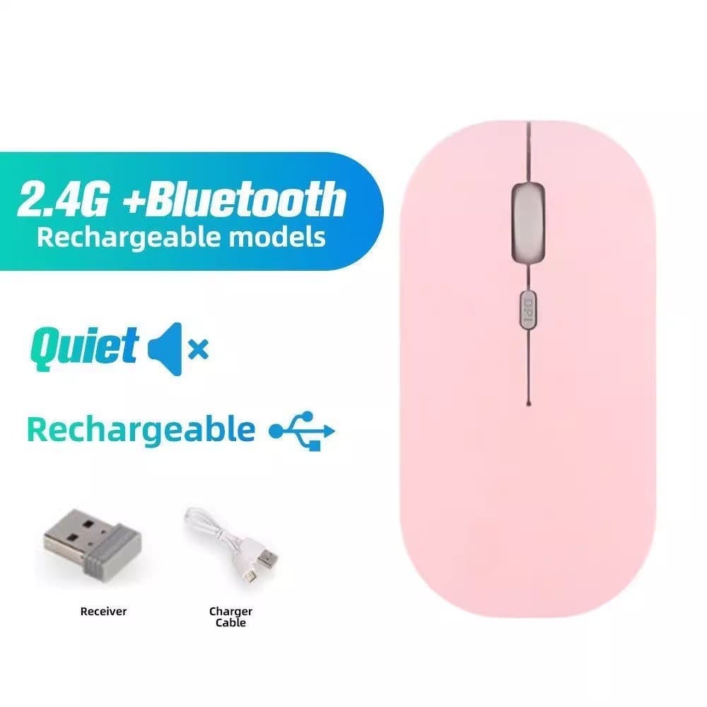 Mouse Sem Fio Bluetooth Pino USB Note Tablet Android iOS Windows