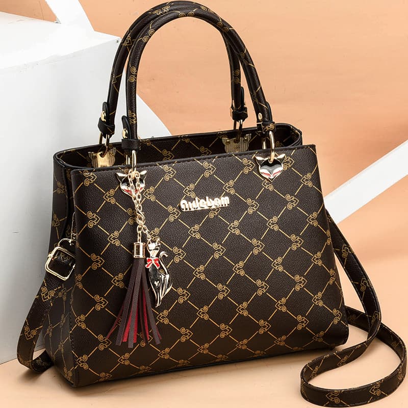 Bolsa feminina 2026 novo estilo na moda moda impresso atmosférico senhoras bolsa elegante All-Match um ombro saco do men