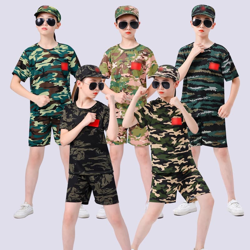 Uniforme de camuflagem terno masculino feminino manga longa curta treinamento ao ar livre Workwear estudantes do ensino