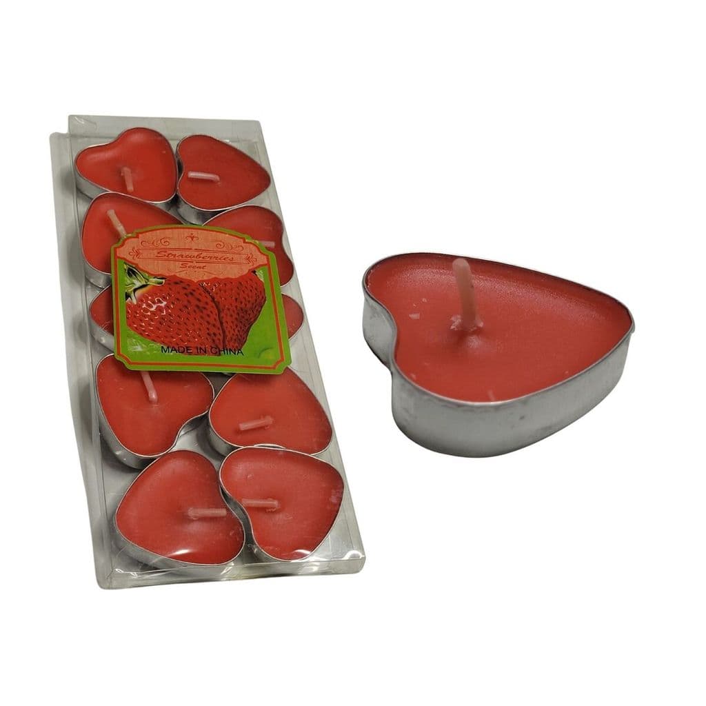 VELA DECORATIVA CORACAO 10 PCS 13078