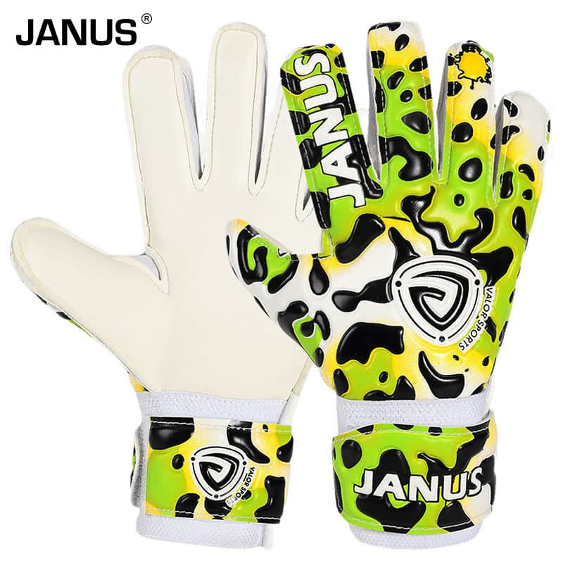 Profissional com proteção de dedo cor leopardo crianças estudantes do ensino fundamental luvas de goleiro de futebol gol