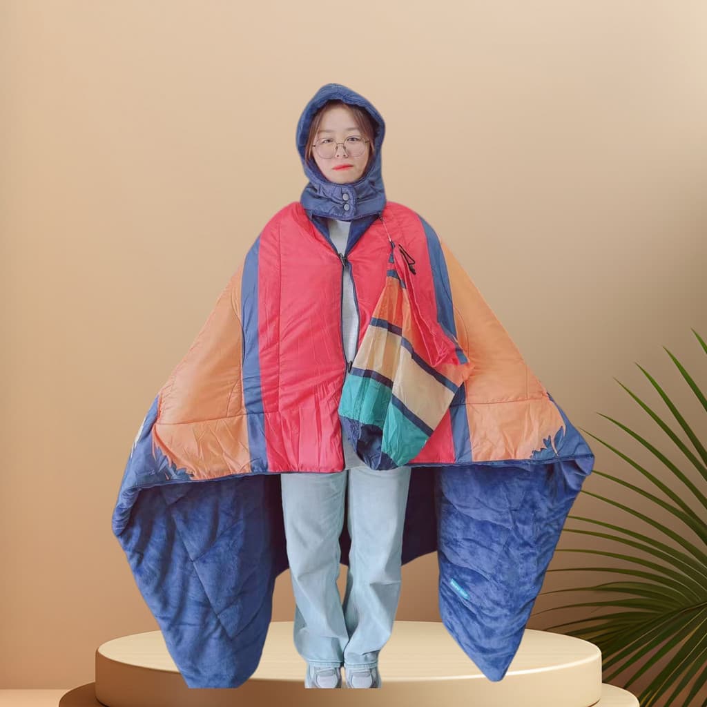Almofada de saco de dormir com capa multifuncional quente para exterior