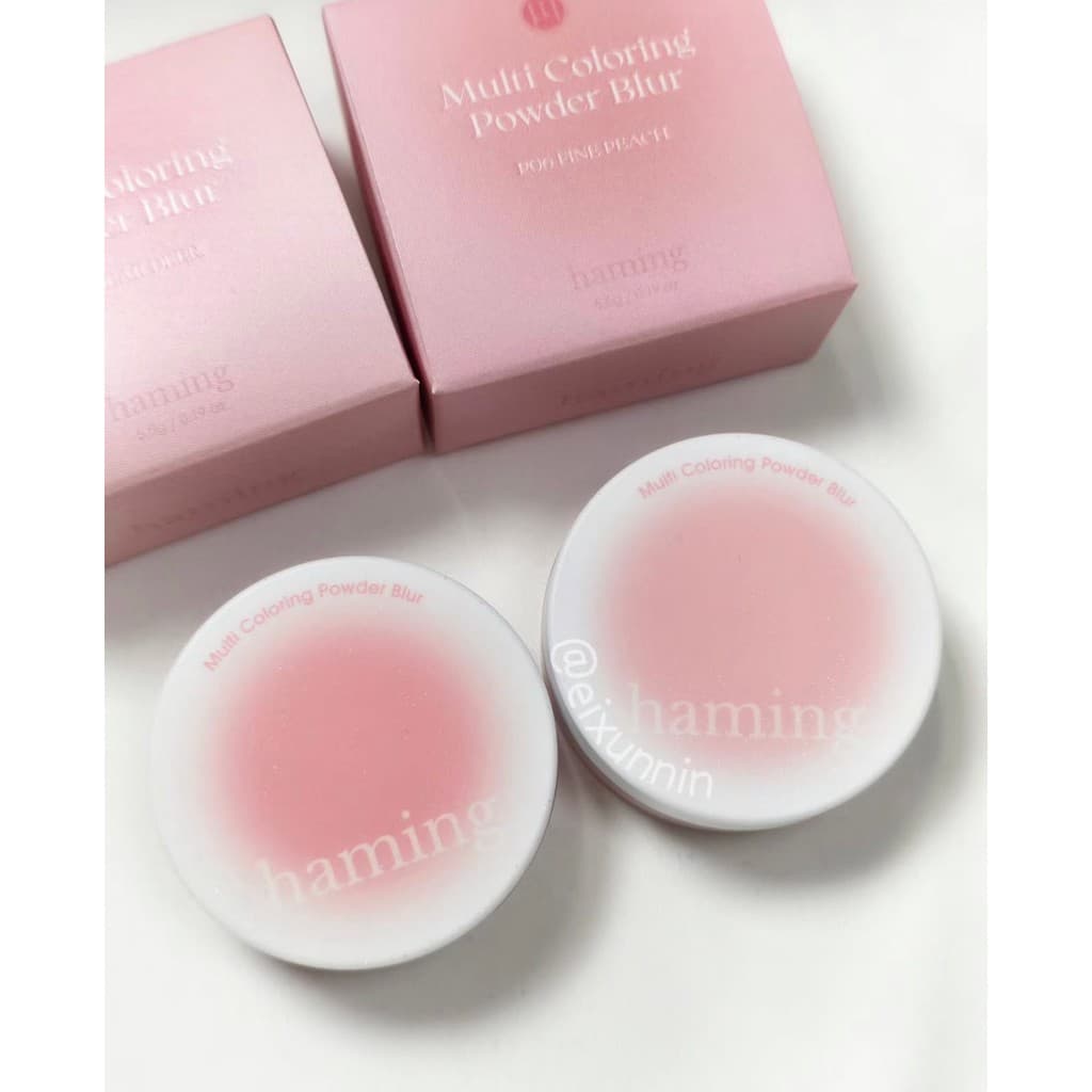 Nicho coreano haming nova cor querido veado/pêssego fino Multi-Purpose Blush deitado bicho da seda pó solto fino piscand