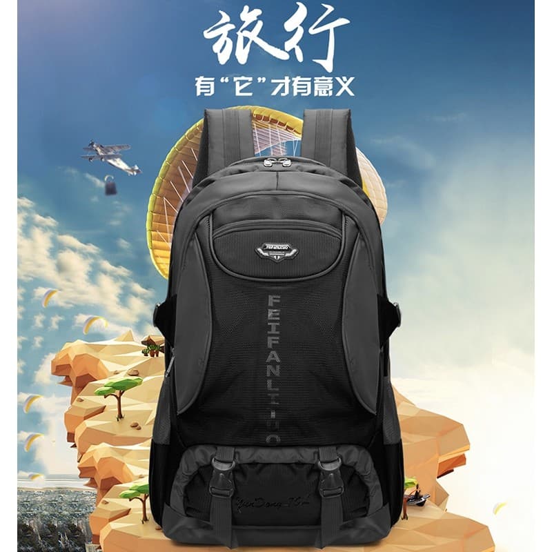 Grande capacidade saco de montanhismo ao ar livre mochila masculina 70L 80L mochila de viagem saco de viagem grande saco