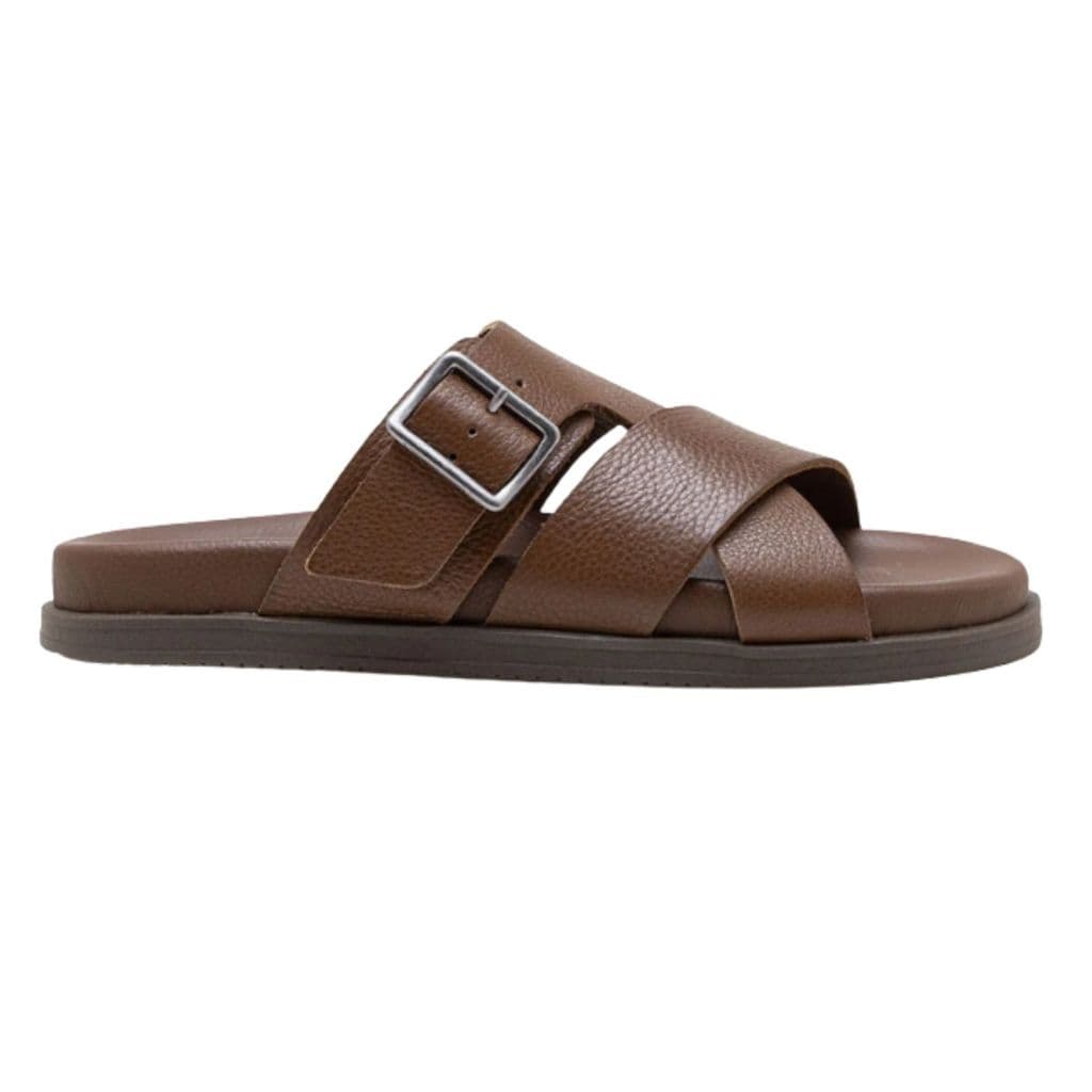Chinelo Democrata Dock em Couro Fivela Ajustável 554101