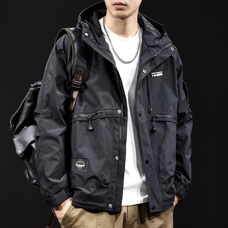 Macacão jaqueta masculina com capuz 2026 novo estilo primavera outono Street Wear masculino Plus Size engrossado primave