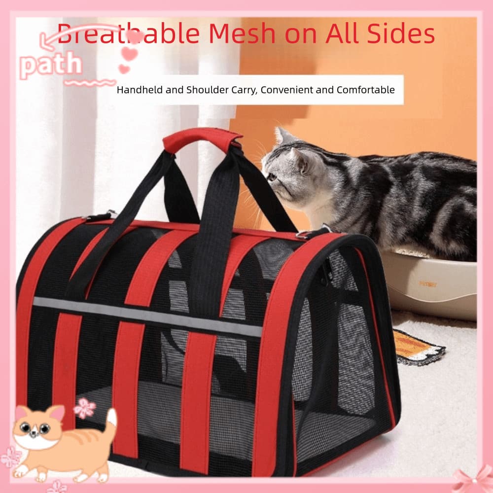 Bolsa De Passeio Para Animais De Estimação PATH , Transporte De Nylon De Grande Espaço Leve Dobrável De Ombro Único Cães