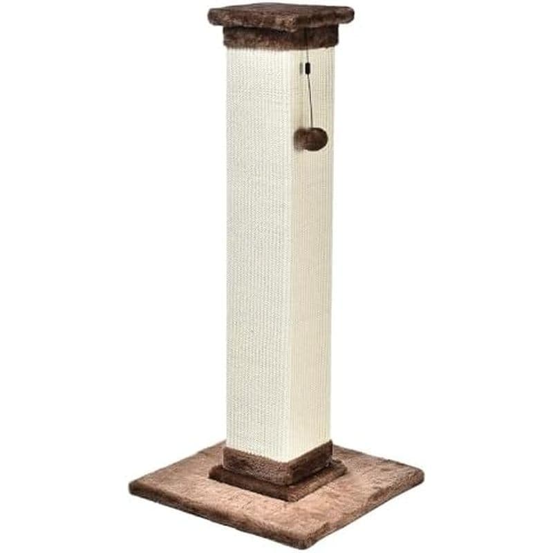 Poste Básico Para Arranhar Gatos Internos & amp ; Gatinhos , Médios (31.5 " H) , Móveis Com Brinquedo Bola Pendurada , C