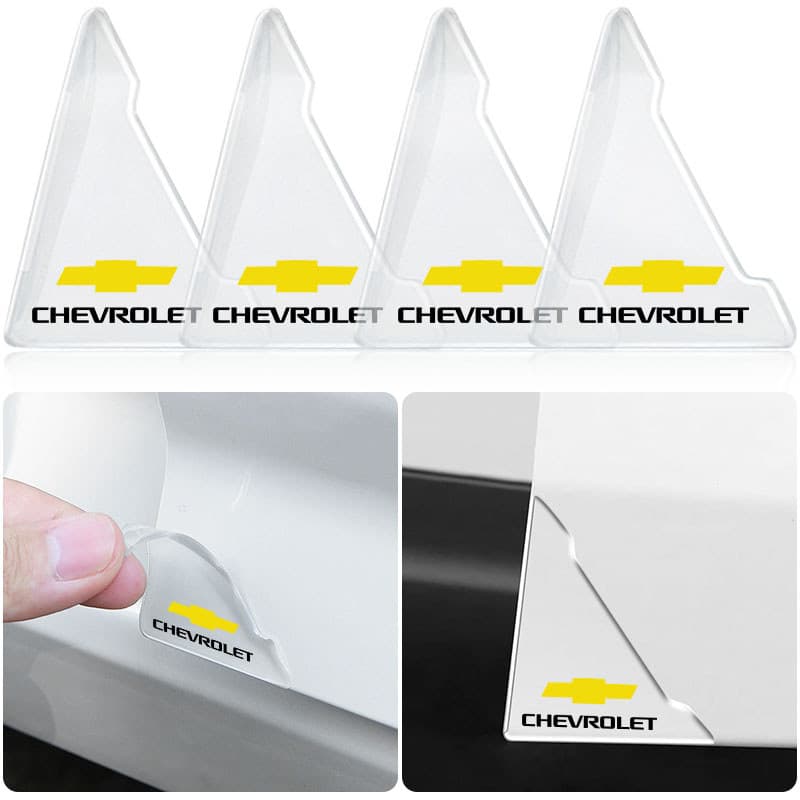 2 Pçs Decalques De Proteção De Canto Da Porta Do Carro Adesivos Estilo Para Chevrolet Cruze Captiva Trax Malibu Tahoe Eq