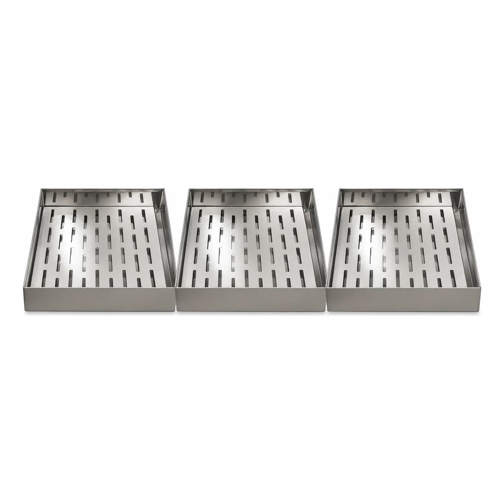 Kit 3 Escorredores De Frituras Inox Pastel Coxinha Salgados
