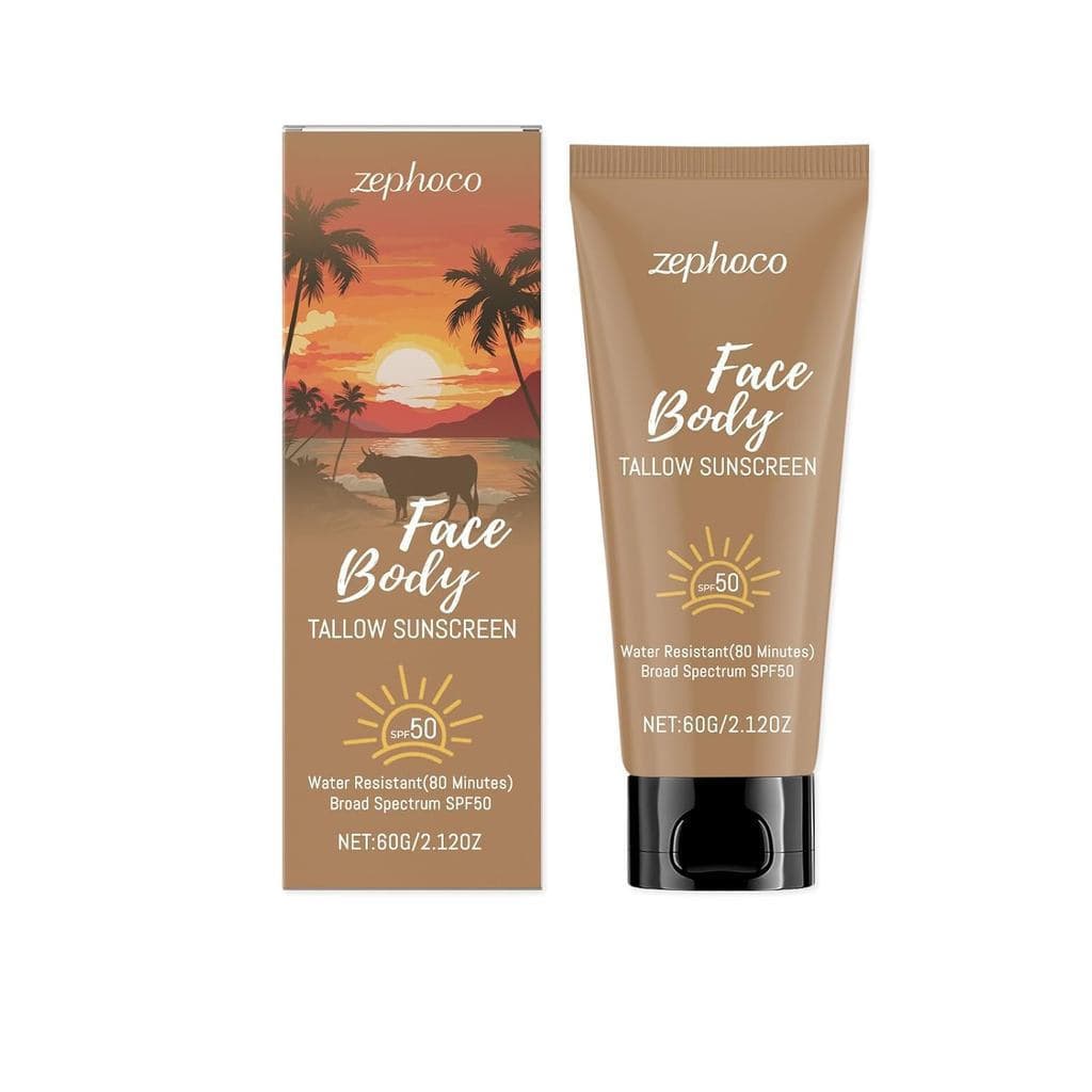 Limpador/Sérum de Limpeza/Sérum Cosméticos Faciais/Tratamento Facial Protetor Solar de Gordura Bovina SPF50, Protetor So