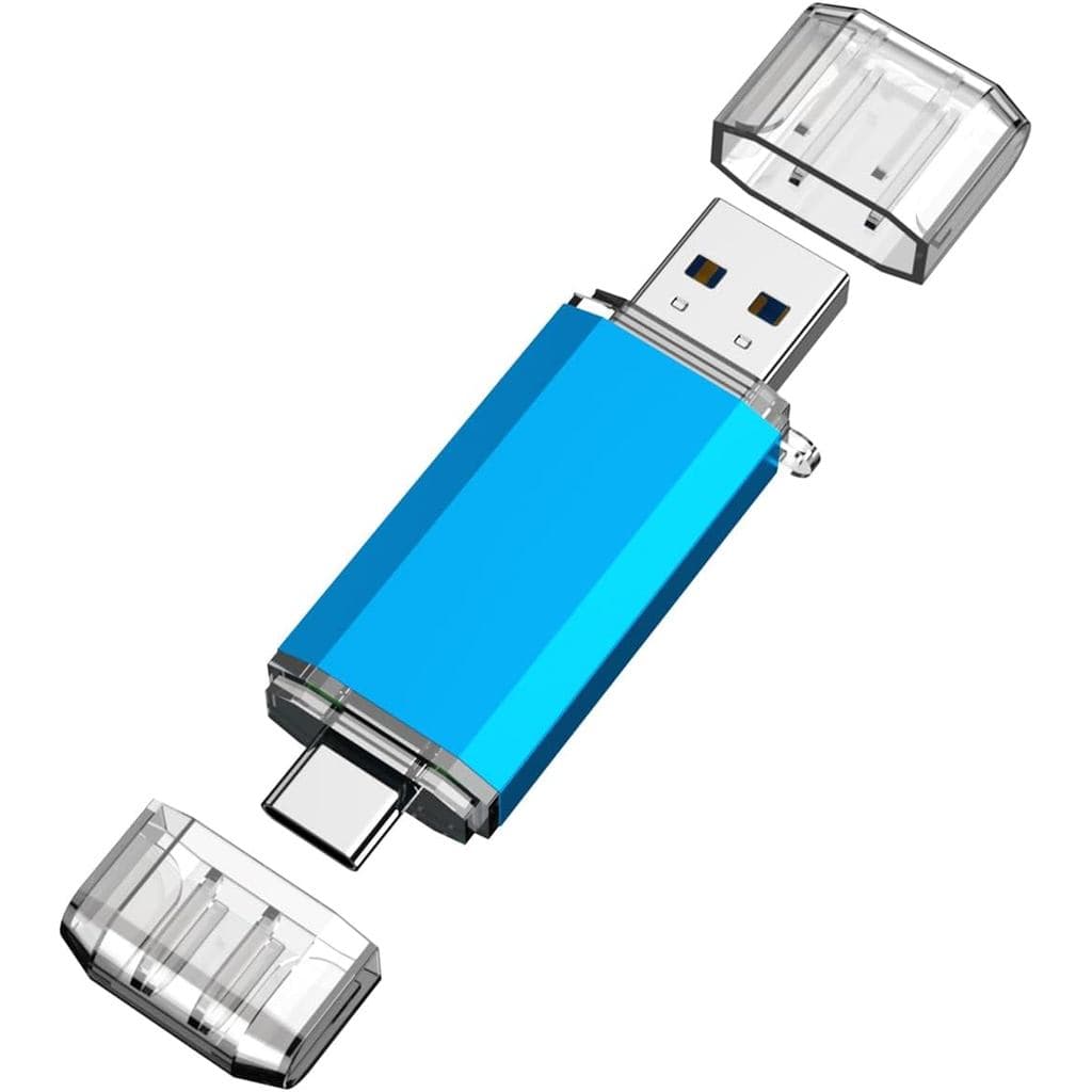 Pen Drive USB C KOOTION 128GB 2 em 1 OTG USB 3.0/Type C, Pen Drive Duplo USB C para Smartphone/Laptop/Tablet/PC - 128G,