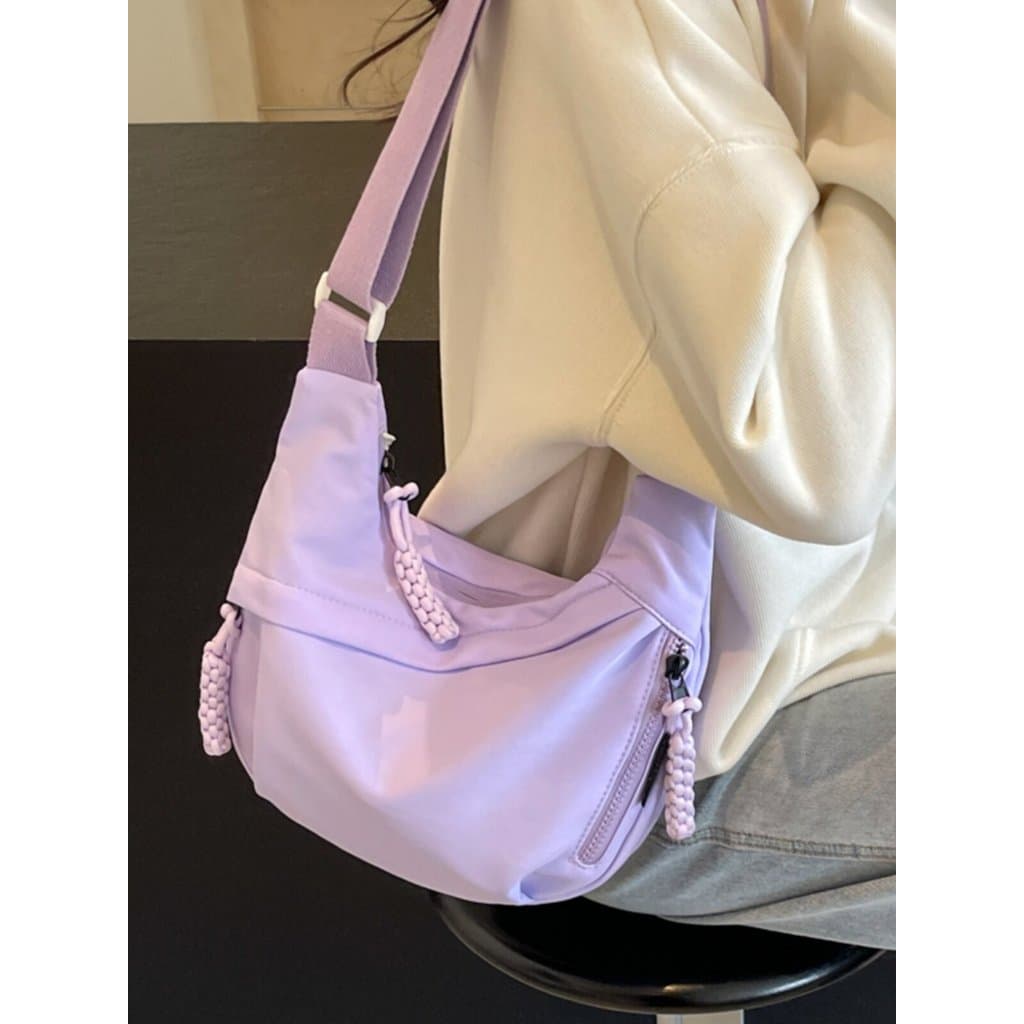 Bolsa bolsa feminina Bolsa mensageiro esportiva de um ombro de grande capacidade