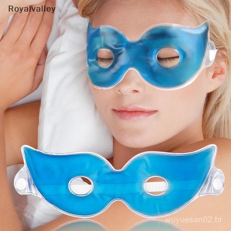 [Royalvalley] Máscara Para Os Olhos Em Gel De Gelo Facial Reutilizável Cuidados Com Refrescantes Relaxamento Aliviar A F