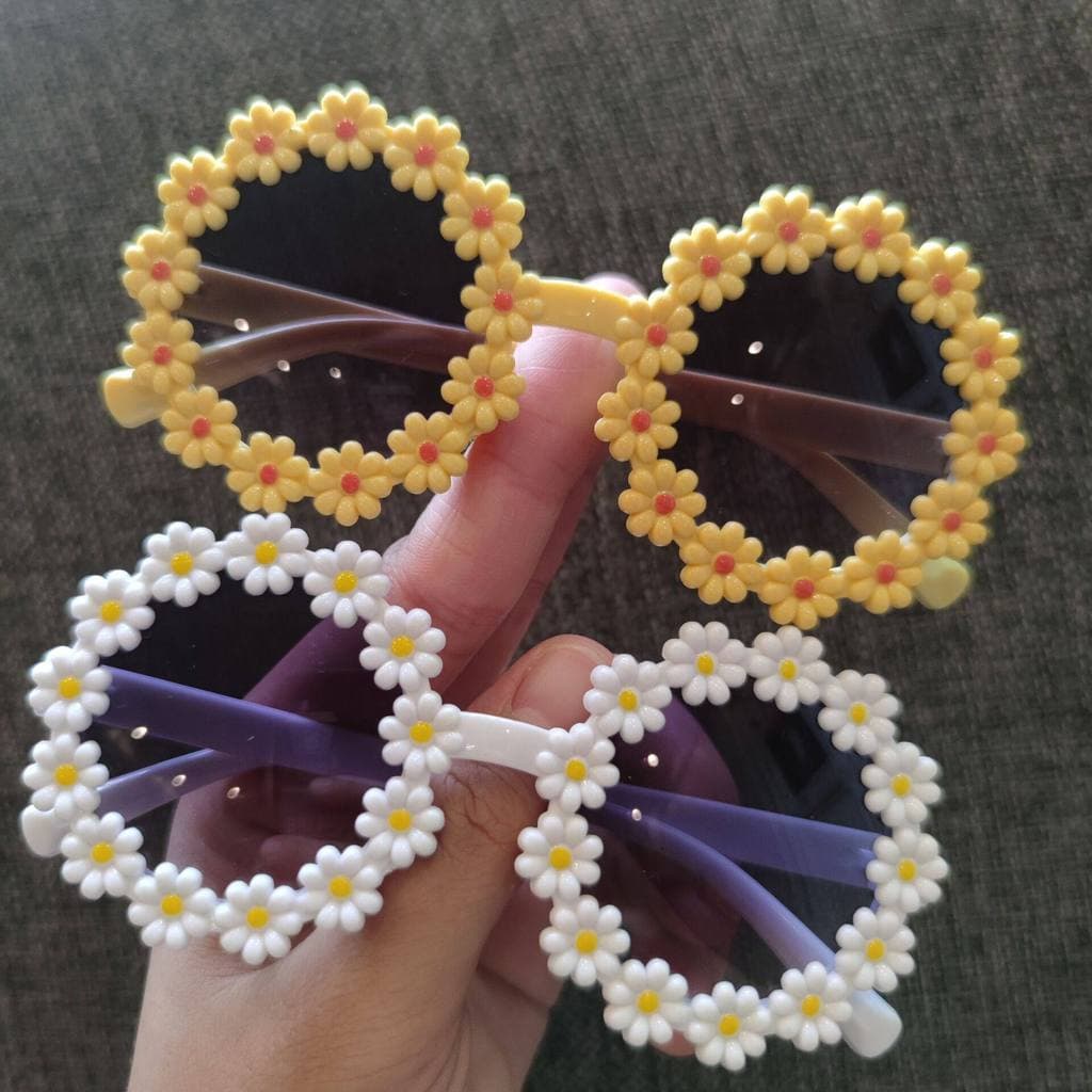 Crianças bebê óculos de sol colorido pequeno Floral óculos de sol meninos meninas brinquedos bonito passeio estilo marga