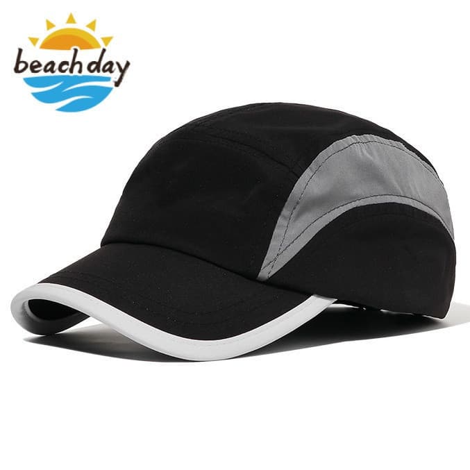 Beach Day 5 Panel Hats Cooling Baseball Cap Chapéu De Basebol Curvo Para Homens Seco Rápido Boné Clássico Jockey Camper