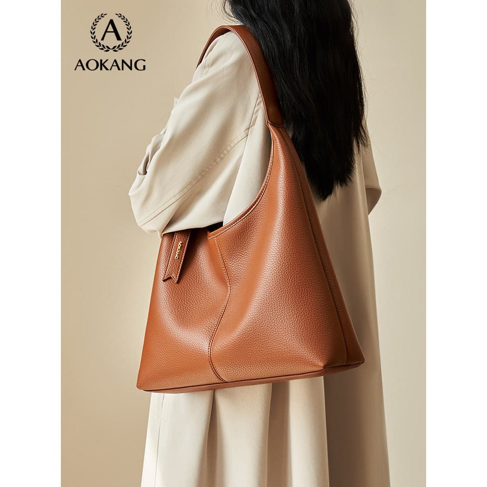 O'Contote Bolsa Feminina 2026 Novo Estilo Commuter Bolsa Grande Capacidade Premium Bolsa de Ombro Couro Genuíno Bolsa Fe