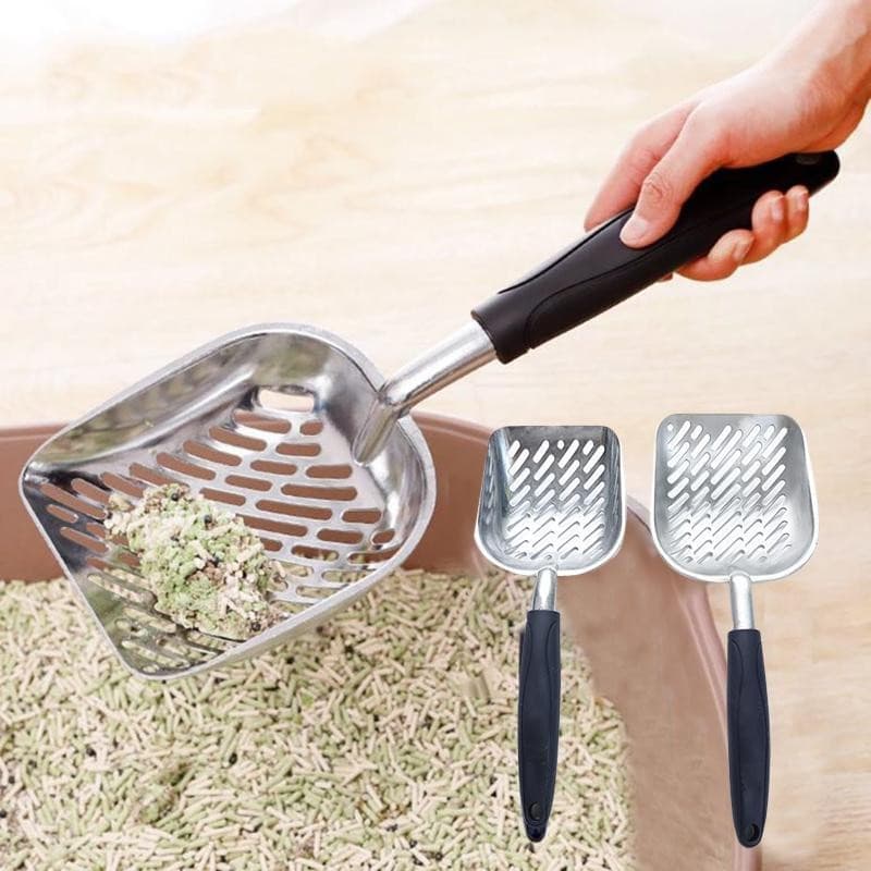 Colher De Areia Para Gatos , Grande De Metal Com Pá Profunda E Cabo Ergonômico , Novo