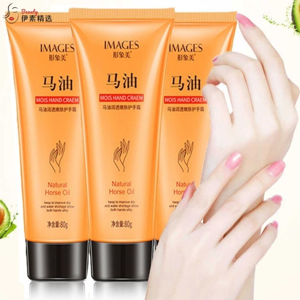 Óleo de cavalo creme para as mãos hidratante não gorduroso leite de cabra hidratante rejuvenescimento da pele outono inv