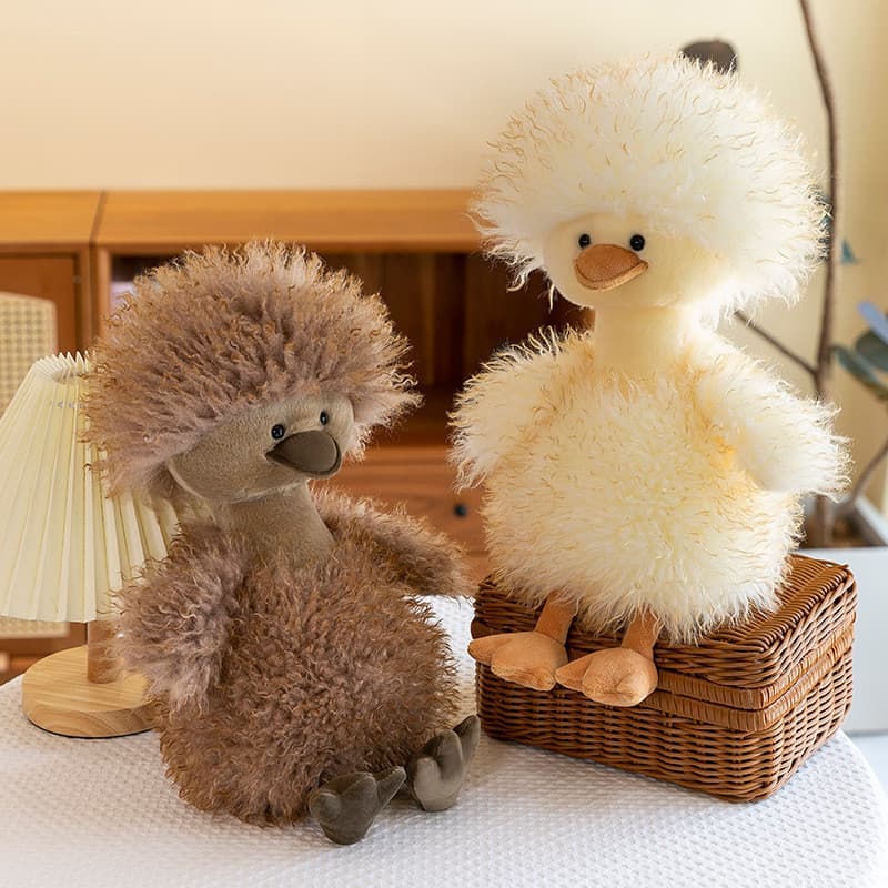 Brinquedo De Pelúcia Explosão Encaracolado Pequeno Pato Amarelo Ragdoll Cabeça De Cogumelo Boneca Presente Para Menina B