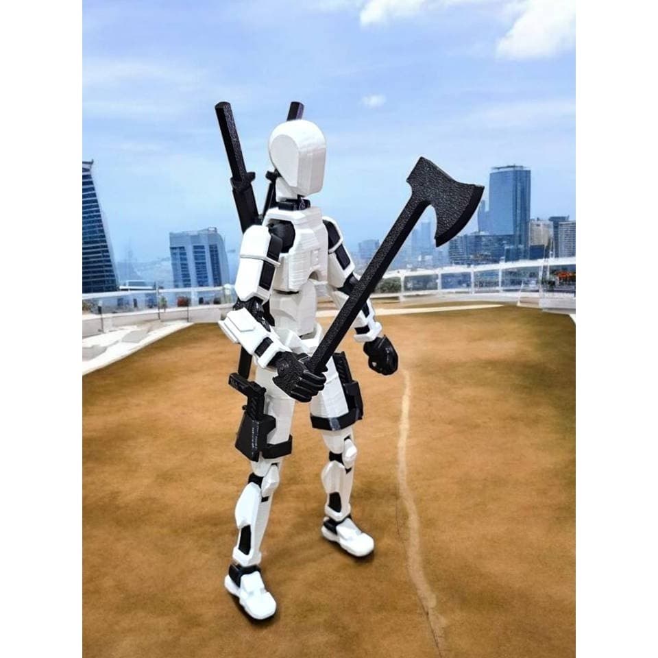 Boneco Dummy 13 + Kit Armas - Boneco Articulado Action Figure Brinquedo Educativo Varias Posições..20cm  DESMONTADO
