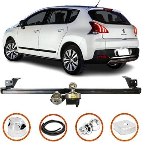 Engate Fixo Peugeot 3008 2009 2010 2011 2012 2013 2014 2015 2016 2017 700kg Homologado