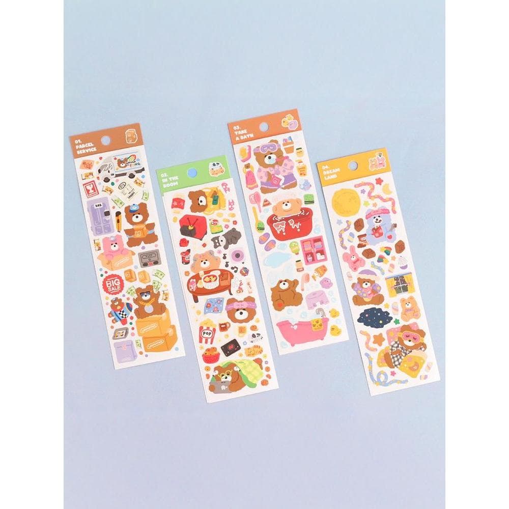 Coreia coreia wannathis bonito Retro impermeável sem costura removível adesivo ins manual foto cartão decoração adesivo