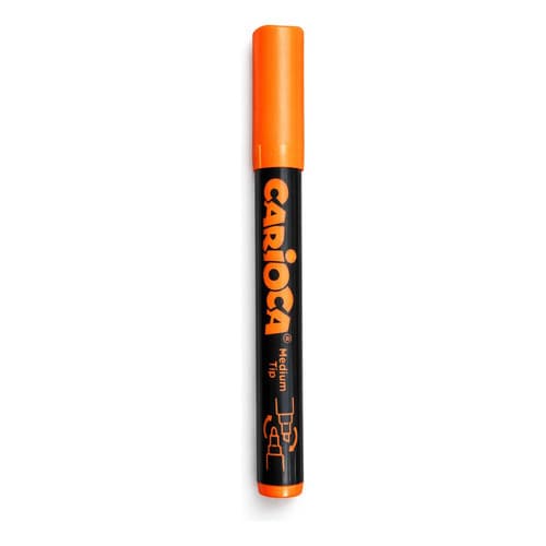Caneta Giz Líquido Laranja Carioca Para Quadro Negro