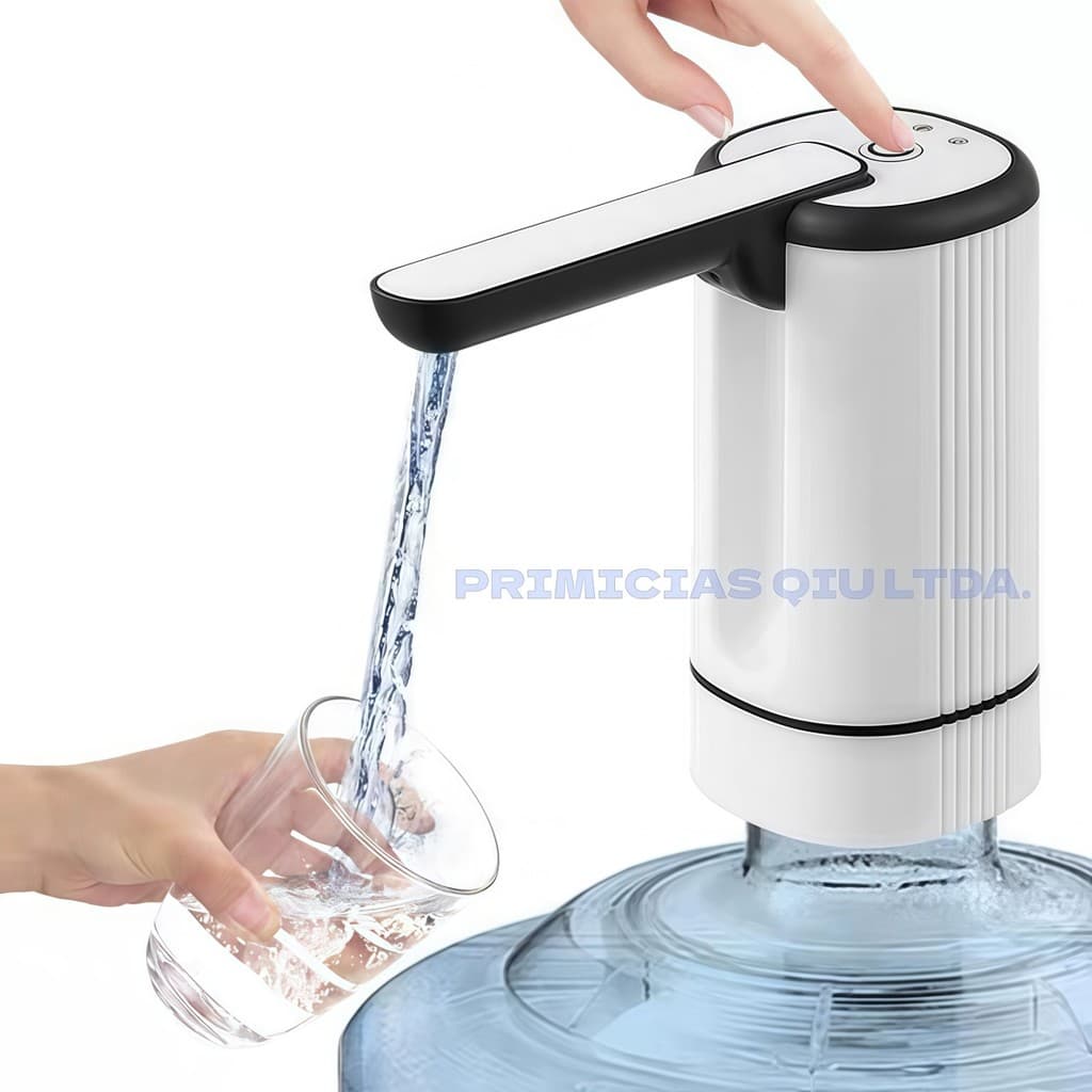 Bomba De Água Elétrica Para Galão Automática Recarregável USB Bico Dobrável Universal DKL