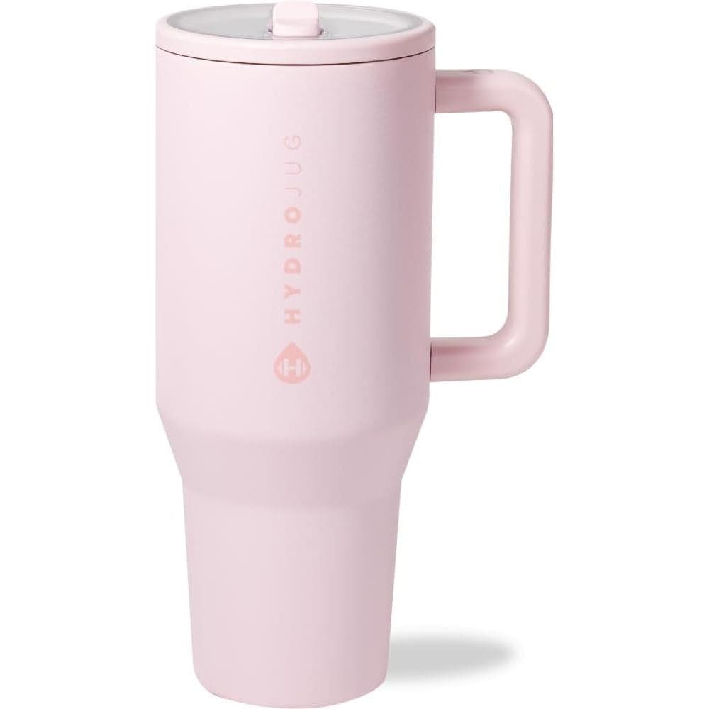 HydroJug Traveler - garrafa de água de 40 onças com alça e canudo retrátil - cabe em porta-copos, base de aço inoxidável