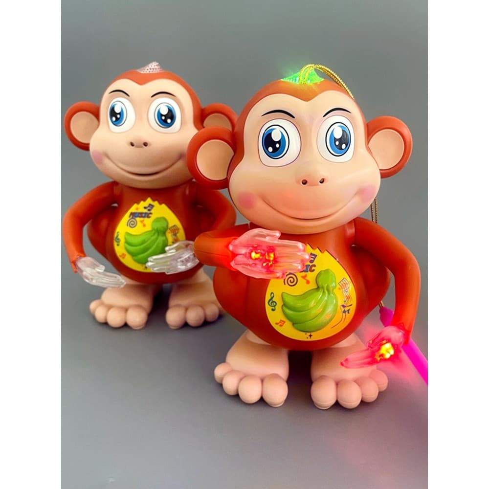 Douyin influenciador dança elétrica cantando macaco dos desenhos animados Mid-Autumn Festival crianças lanterna portátil