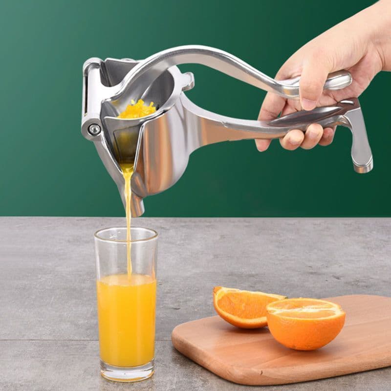 Espremedor Manual Multifuncional para Uso Doméstico, Pequeno Espremedor de Laranja de Plástico.
