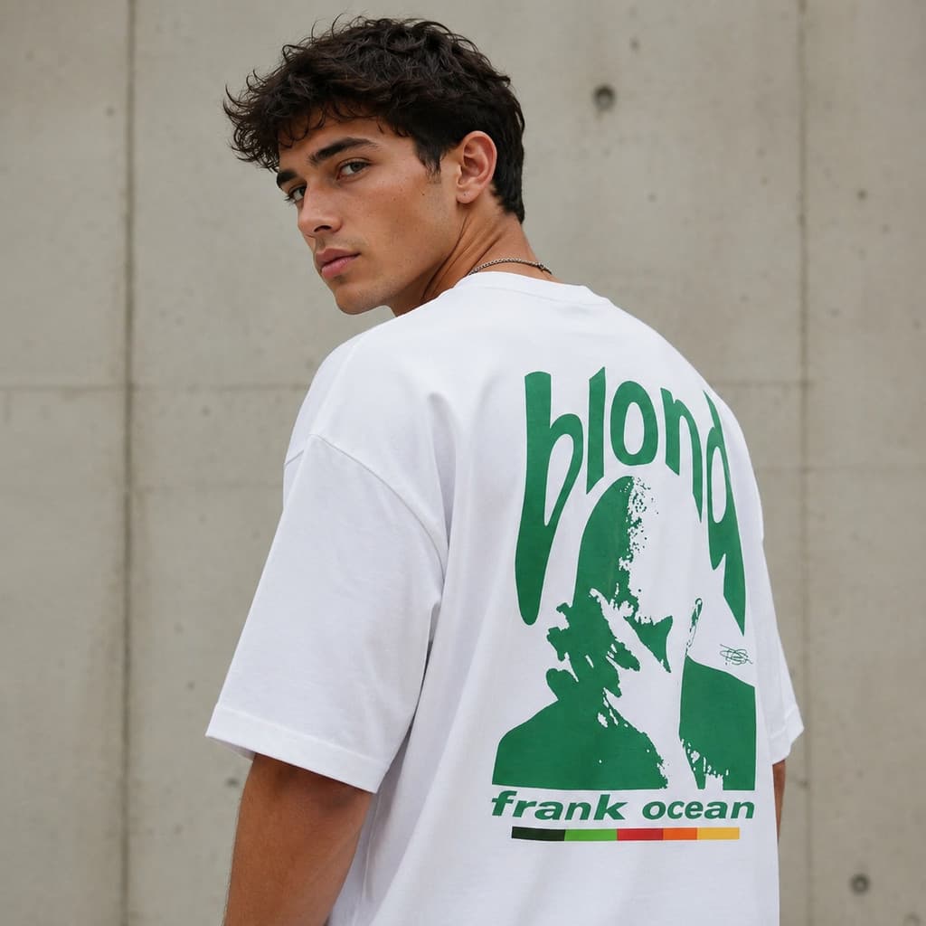 Camiseta Frank Ocean Blond Estilo Rap Alternativo Streetwear Premium Casual
