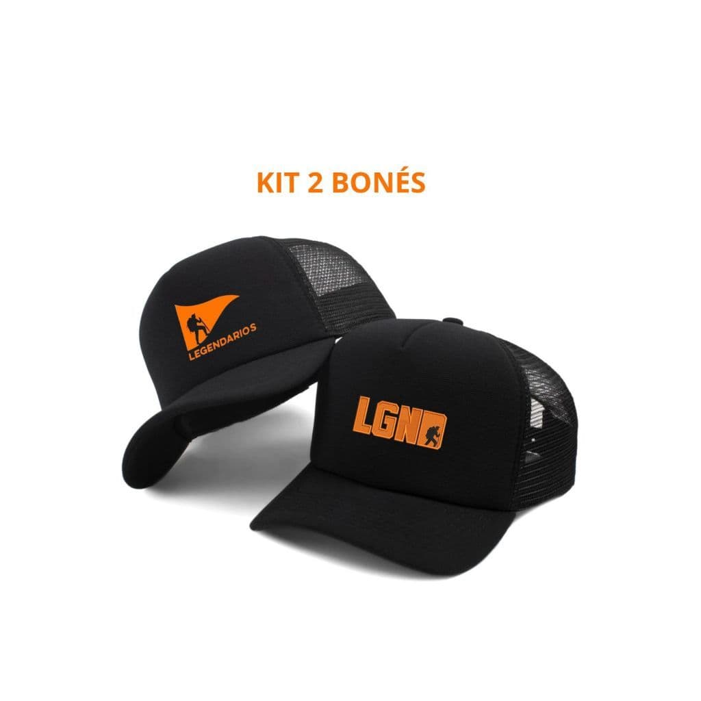 KIT 2 BONÉS Legendários Cristão Fé Montanha Caminhada Jesus Cristo Deus