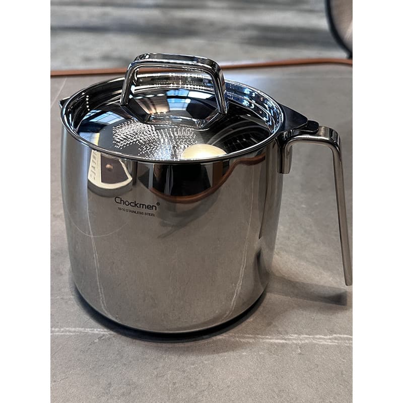 Pote de óleo de aço inoxidável 316 Pote de filtro de óleo de banha com tampa Filtro de cozinha de qualidade alimentar es