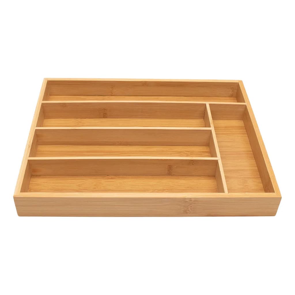 Porta Talheres Ecokitchen Bambu Mimo Style 5 Compartimentos