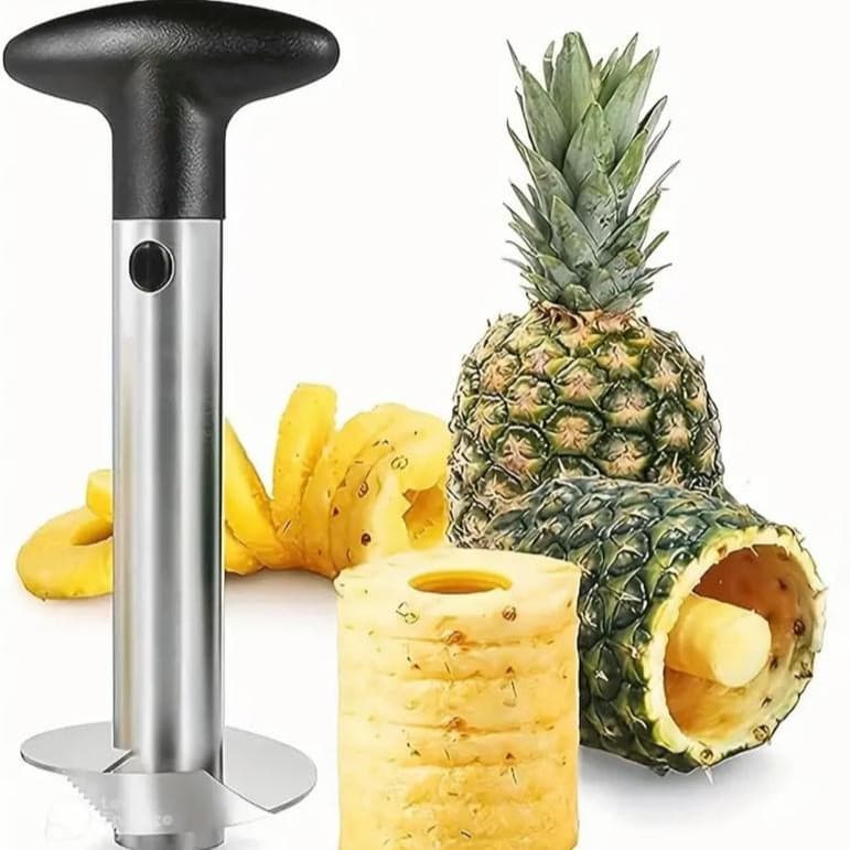 Descaroçador de abacaxi em aço inoxidável, ferramenta para cortar frutas, removedor de caroço de abacaxi em aço inoxidáv