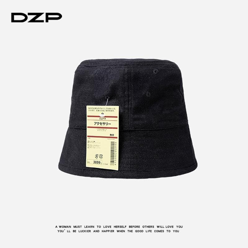 Chapéu de balde fino de linho japonês masculino feminino japonês bacia chapéu verão respirável algodão linho aba curta p