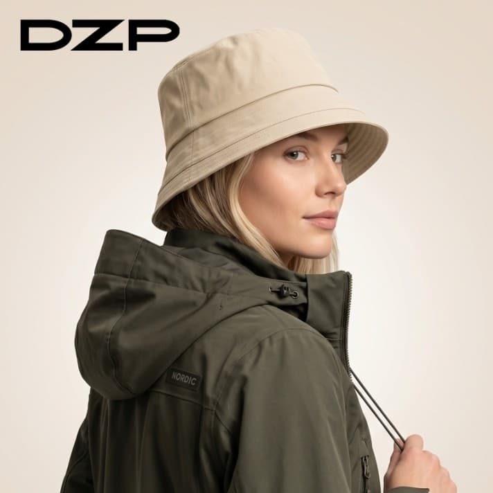 DZP Chapéu balde bege de aba curta de alta qualidade masculino feminino mesmo estilo diário Commuter protetor solar chap