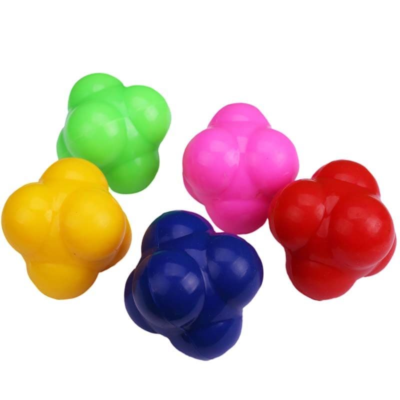 Bola hexagonal colorida bola direcional bola sensível bola de reação hexagonal bola de treinamento de reação bola de tre