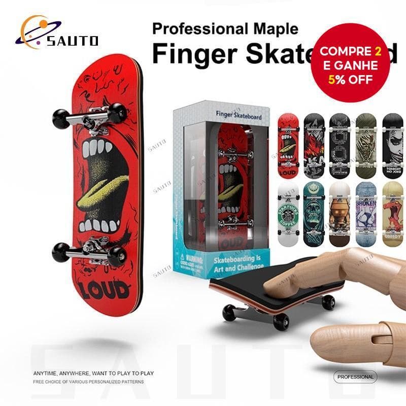 Mini Skate De Dedo-Brinquedo Portátil De Mesa De Escritório Para Alívio Do Estresse , Inquietação , Legal De 2025 , Trei