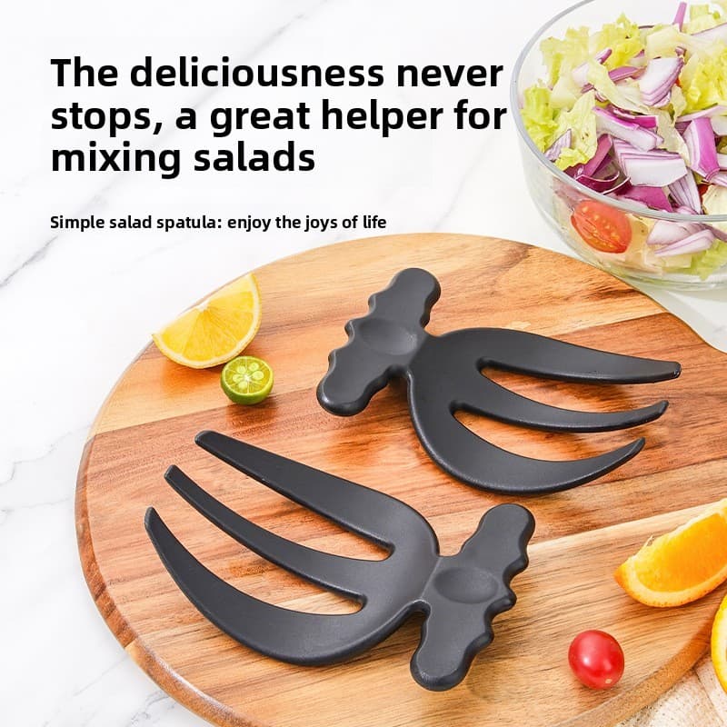 Garfo de vegetais mistos para salada em forma de pata de urso, plástico espesso, frutas, vegetais, cozinha, colher, comi