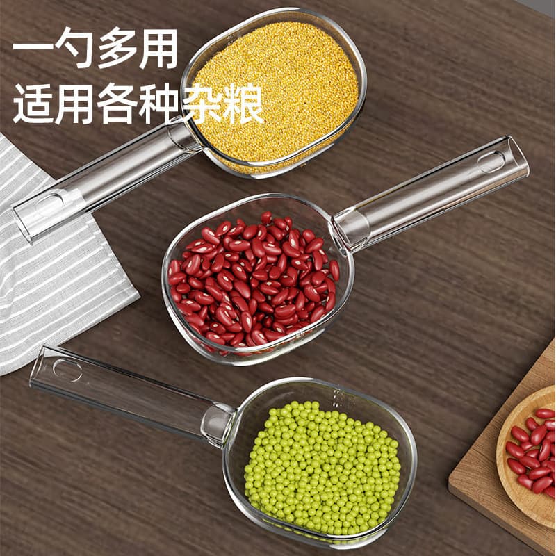 Colher de arroz de cozinha escala colher multigrãos feijão vermelho Mung grosso colher de farinha de qualidade alimentar