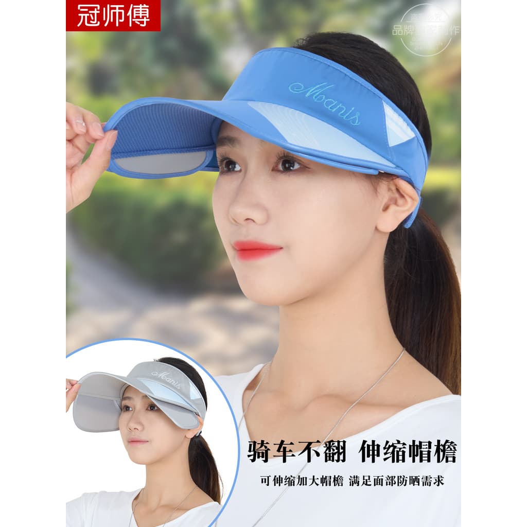 Master Guan 2026 Chapéu feminino vazio novo estilo UV lente retrátil chapéu de sol verão ao ar livre chapéu de sol de ab
