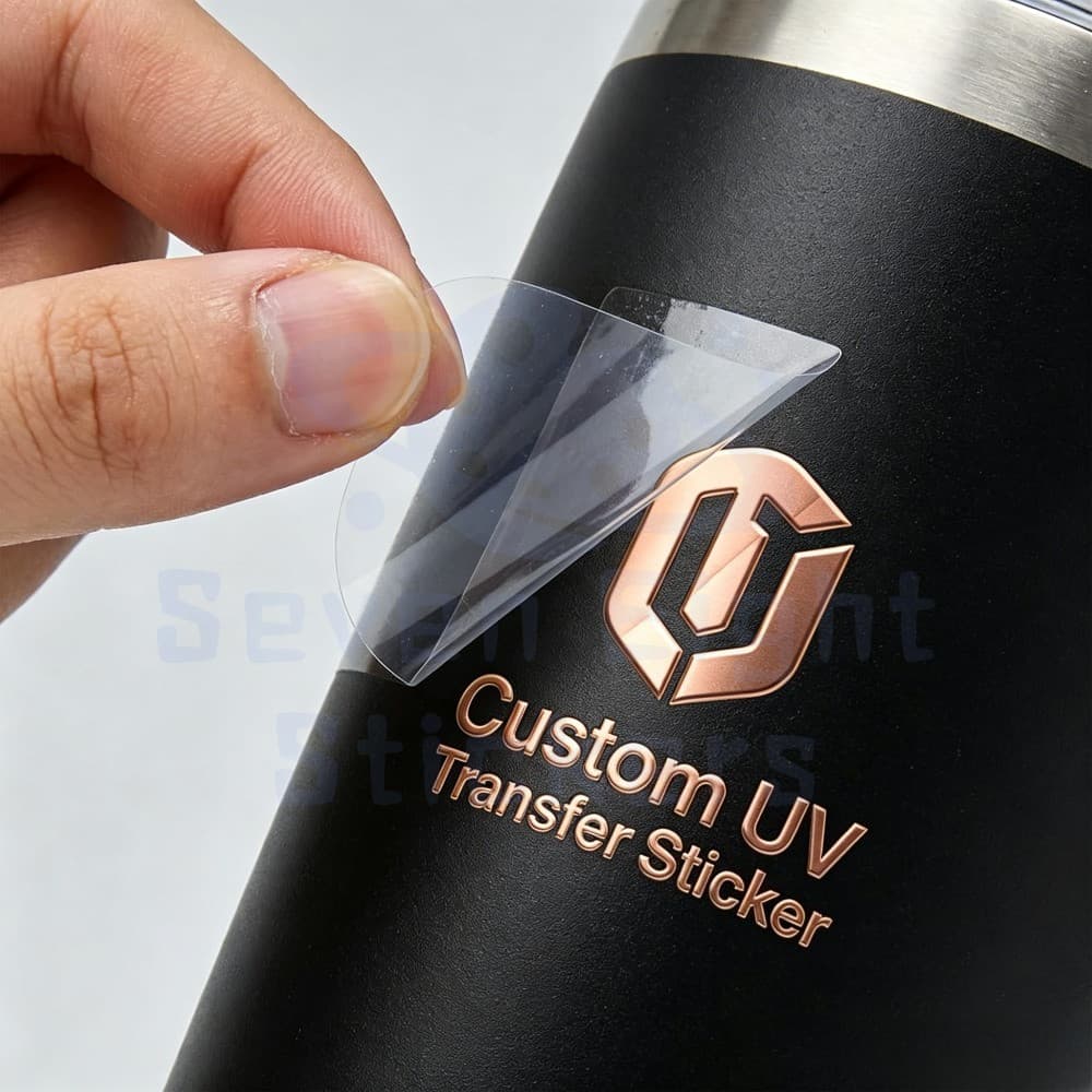 【20pcs】Adesivos De Transferência De Ouro De Cobre Antigos Personalizados | 3D À Prova D'água Logotipo Personalizado UV