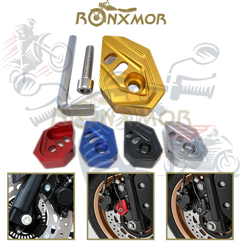 RONXMOR 1PC Motocicleta CNC Alumínio Roda Dianteira Sensor Capa Protetora Para AEROX/NVX/NMAX155 Peças Modificadas Guard