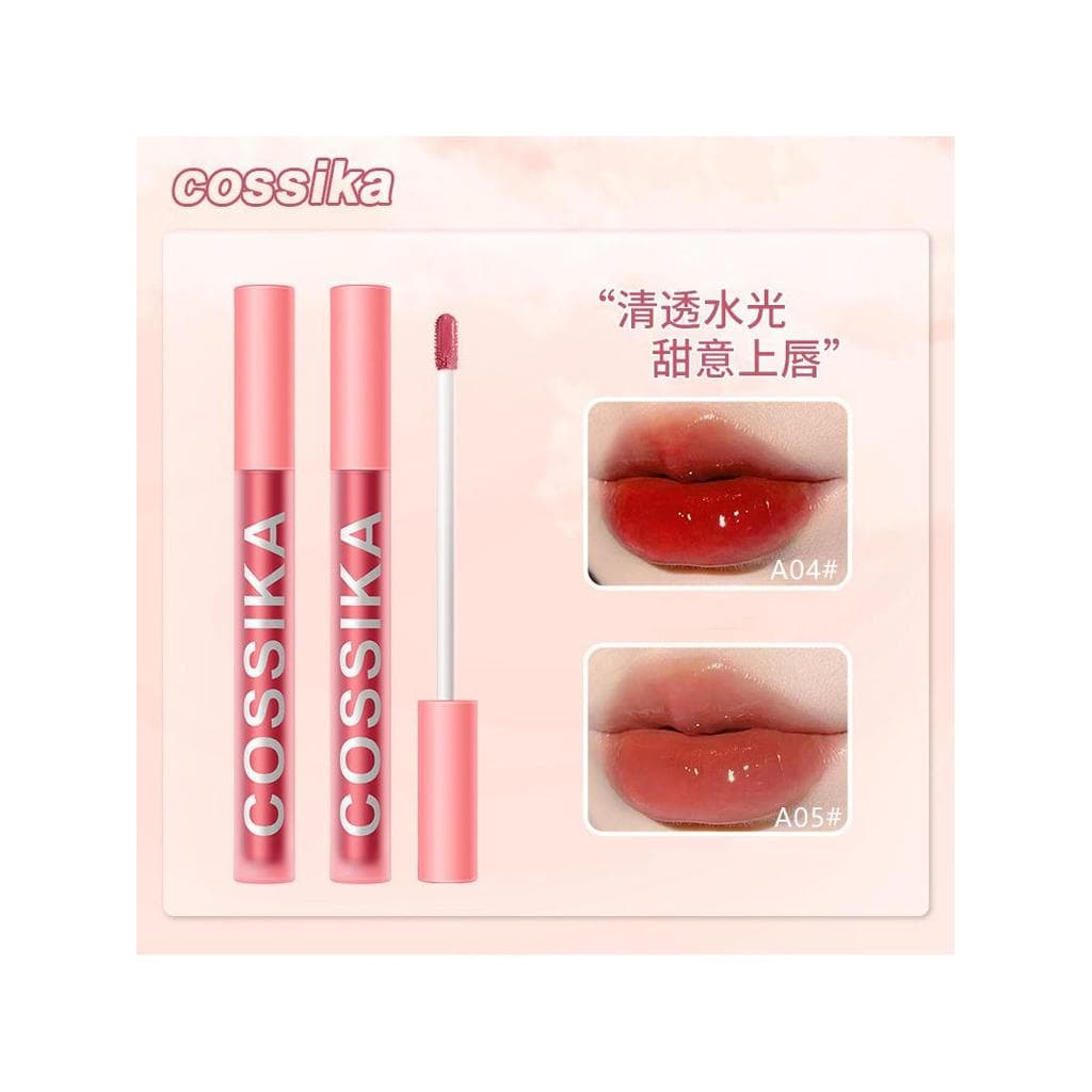 Cossika Air Lip Gloss Água Brilho Espelho Superfície Não-desbotamento Antiaderente Copo Batom Lip Gloss Espelhado Temper