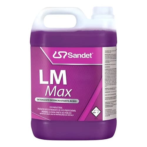 Detergente Desincrustante Ácido Sandet Lm Max 5l Limpa Motor Roda Chassi