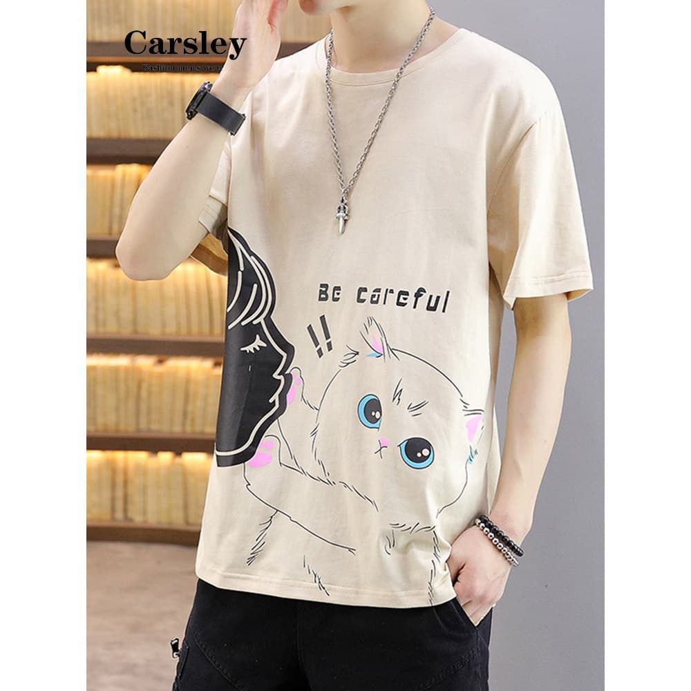Camiseta de manga curta 2026 verão novo estilo juventude moda solta confortável Casual topo puro algodão na moda camiset