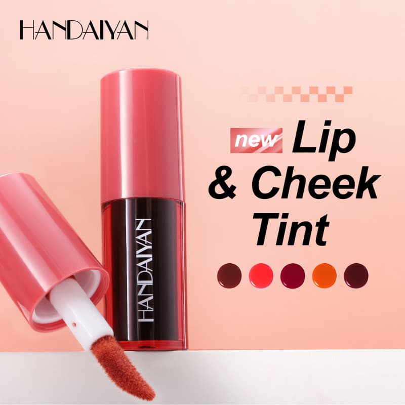 HANDAIYAN Matte Dye Lip Gloss Lip Gloss Copo antiaderente de longa duração não desbotado